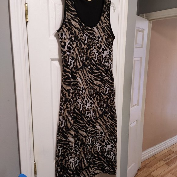 Brochure sleeveless dress, multi color, size petite - Picture 2 of 5